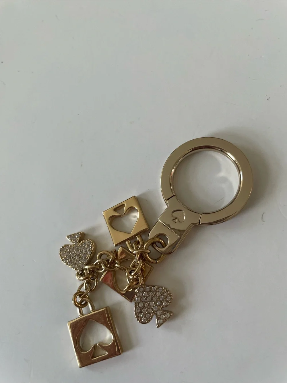 kate spade Gold & pave Charm Keyring or purse charm